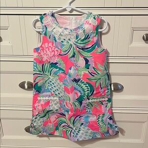 Lilly Pulitzer Pink and Green Kids Casual Dress